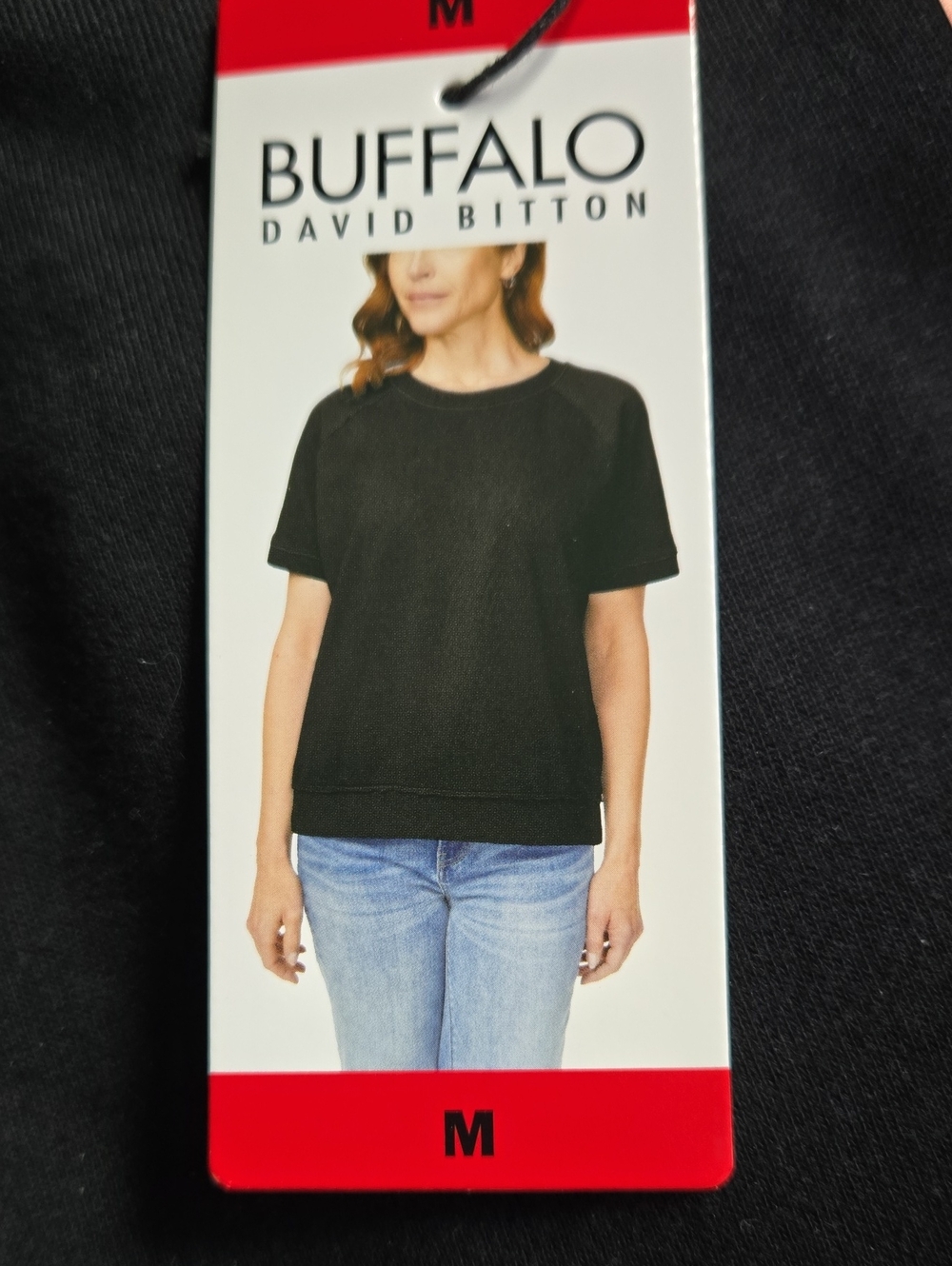 Buffalo David Bitton Black Short-Sleeve Sweatshirt